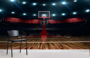 3D Night View Basketball Court Wall Mural Wallpaper 19- Jess Art Decoration