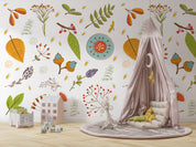 3D Nature Season Autumn Leaf Texture Wall Mural Wallpaper GD 1003- Jess Art Decoration