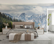 3D Snow Mountain Peak Forest Landscape Wall Mural Wallpaper GD 637- Jess Art Decoration