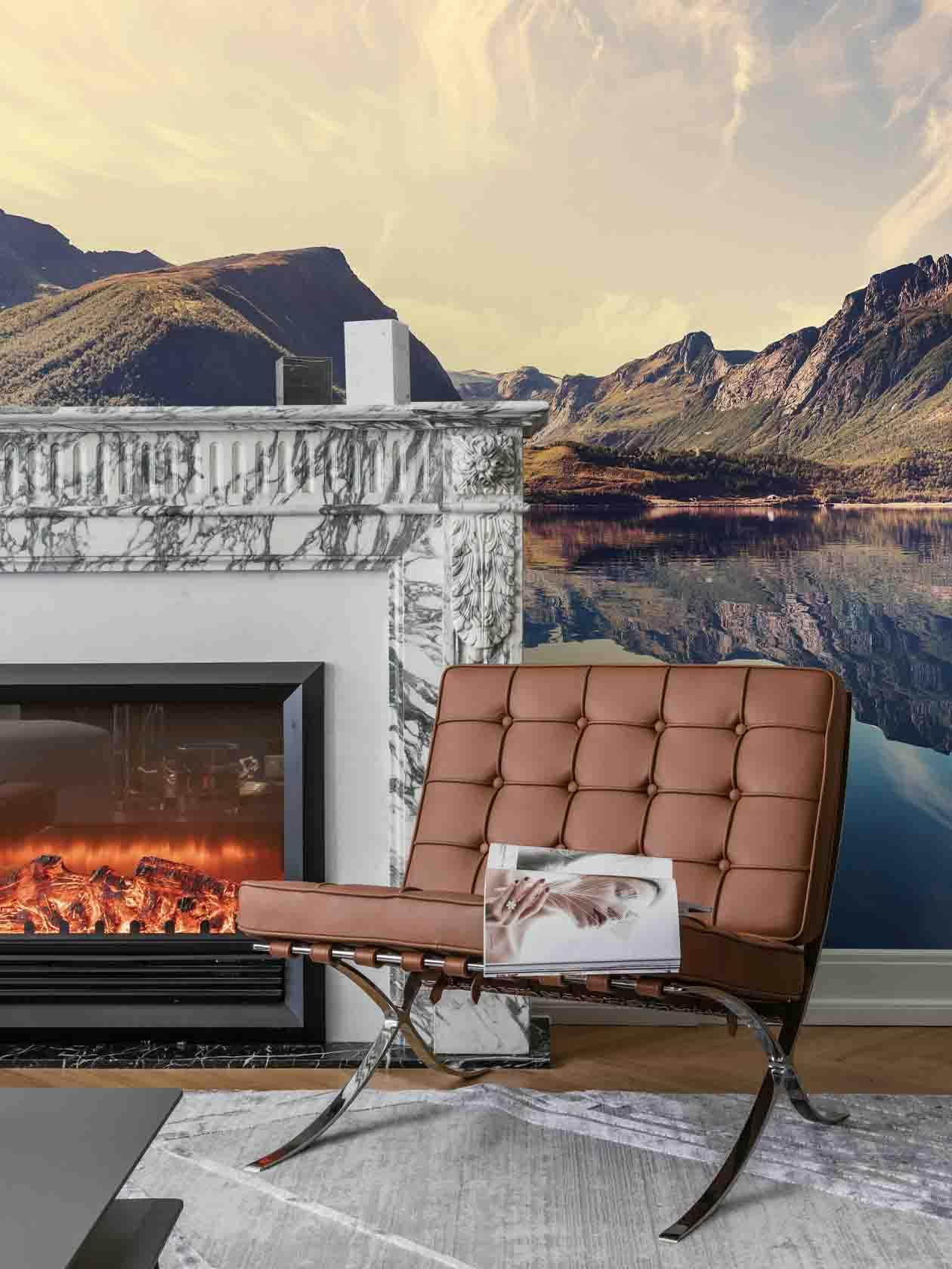 3D Lakes Mountains Wall Mural Wallpaper 24- Jess Art Decoration