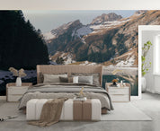 3D Snow Mountain Rock Tree River Landscape Wall Mural Wallpaper GD 2845- Jess Art Decoration