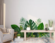 3D Tropical Green Leaf Wall Mural Wallpaper GD 665- Jess Art Decoration