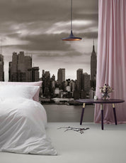 3D Black White City Wall Mural Wallpaper 50- Jess Art Decoration