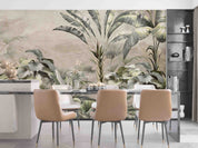 3D Vintage Tropical Plant Leaves Wall Mural Wallpaper GD 760- Jess Art Decoration