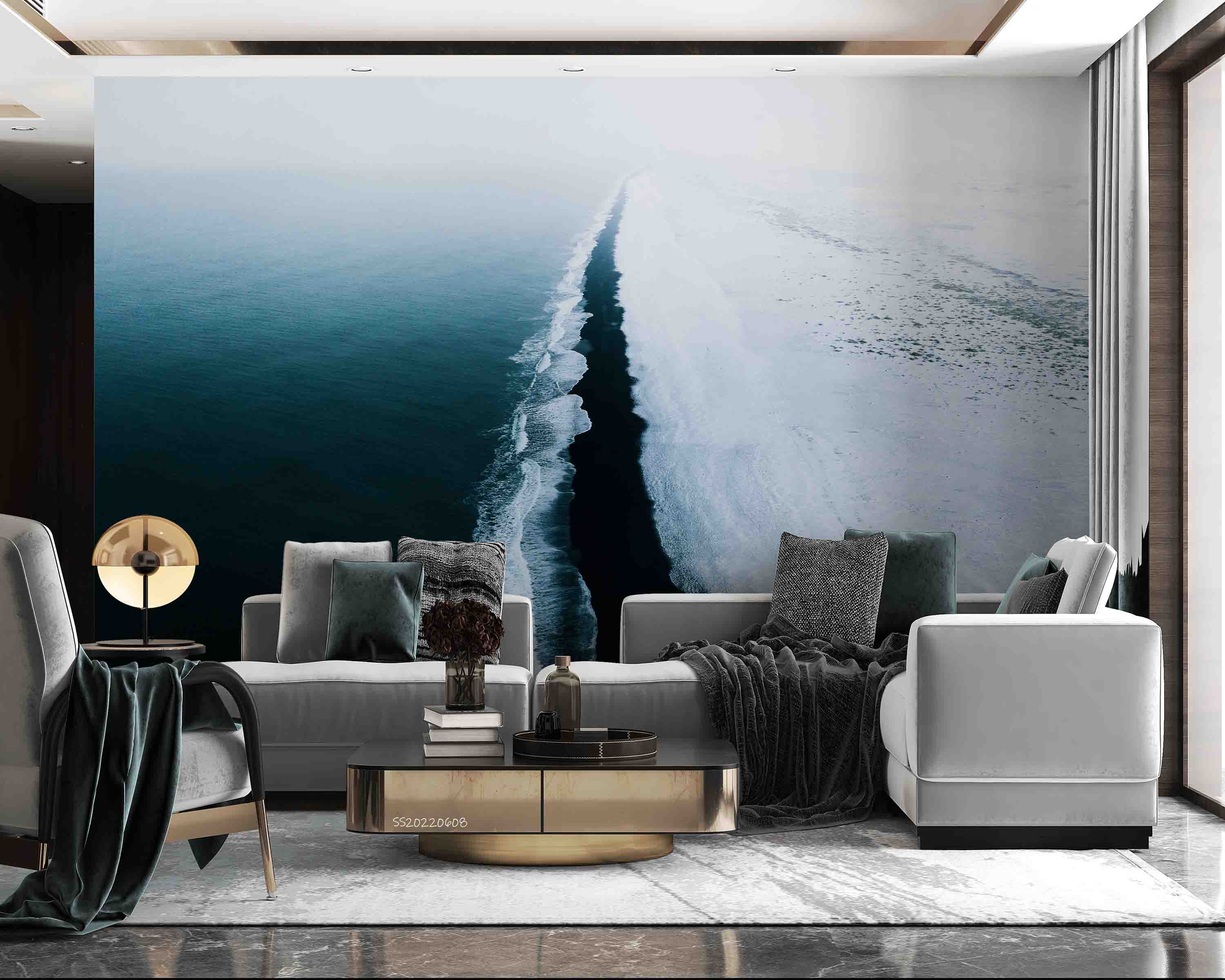 3D Spectacular Waves Sea Scenery Wall Mural Wallpaper GD 391- Jess Art Decoration
