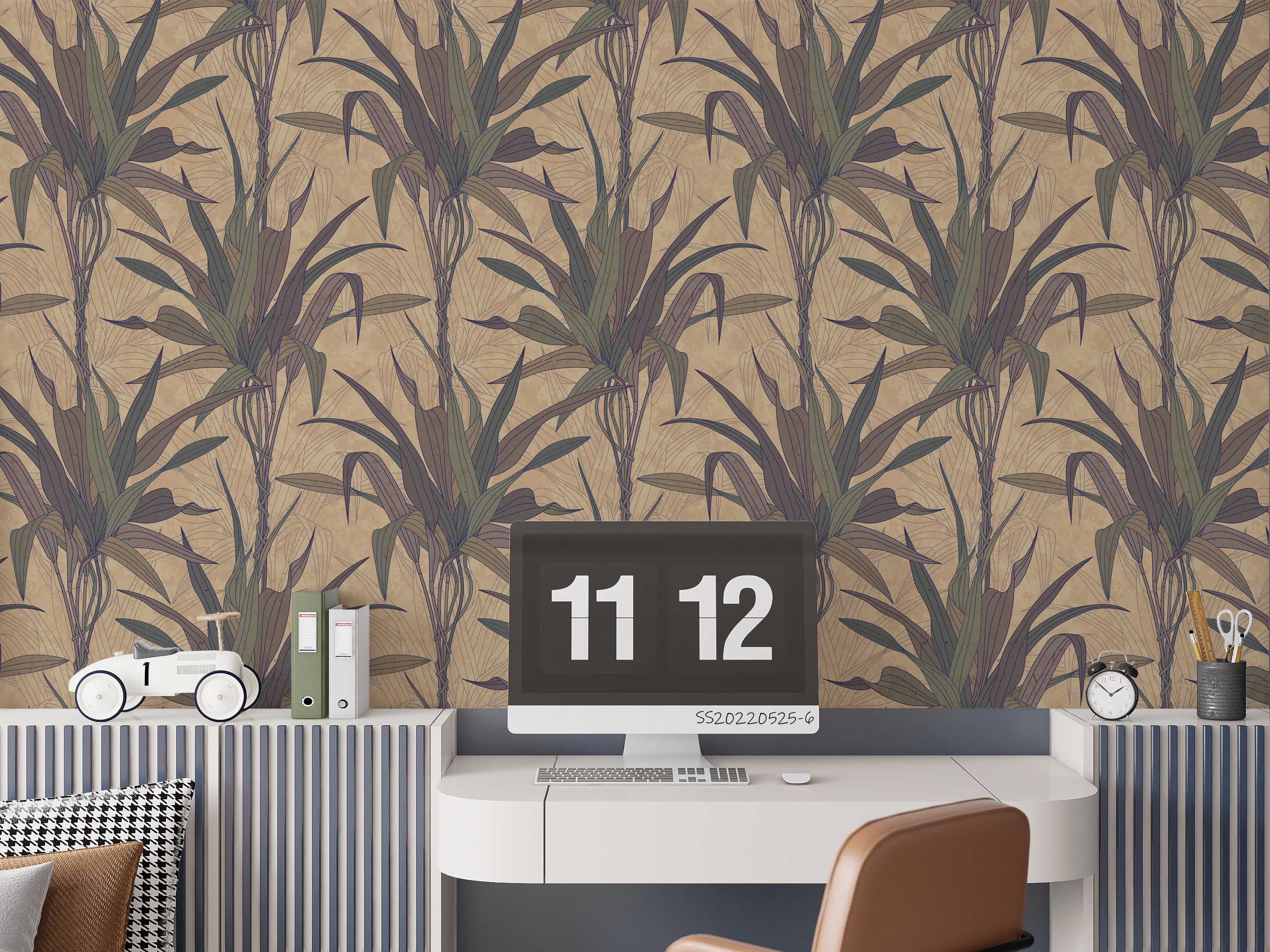 3D Vintage Plant Leaf Pattern Wall Mural Wallpaper GD 1302- Jess Art Decoration