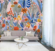 3D Floral Leaves Wall Mural Wallpaper 43- Jess Art Decoration