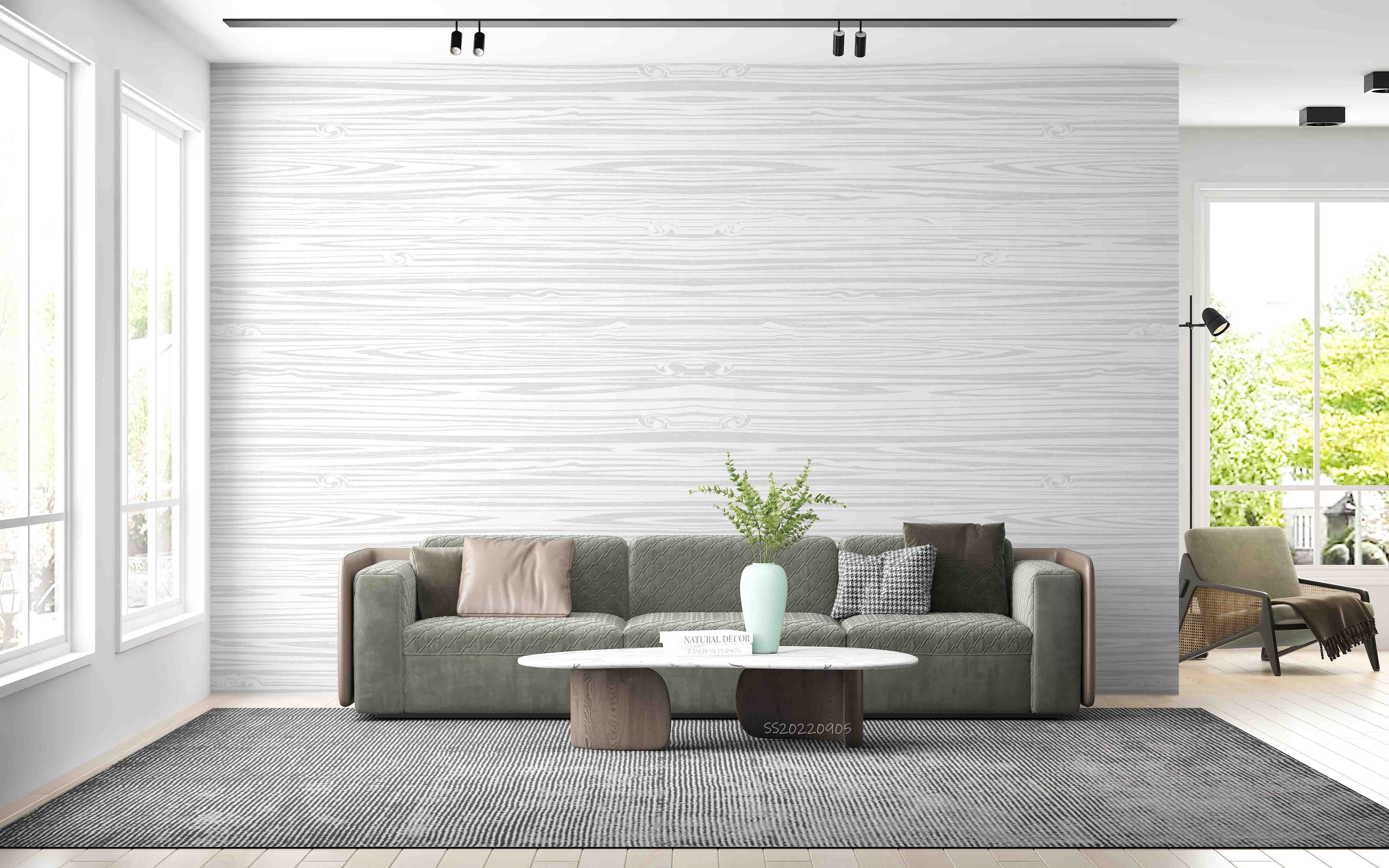 3D Vintage White Wooden Board Texture Wall Mural Wallpaper GD 2620- Jess Art Decoration