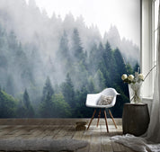 3D Misty Forest Wall Mural Wallpaper 35- Jess Art Decoration