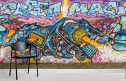 3D Colored Graffiti Letter Wall Mural Wallpaper 17- Jess Art Decoration