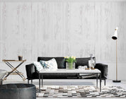 3D Vintage White Wooden Plank Texture Wall Mural Wallpaper GD 2618- Jess Art Decoration