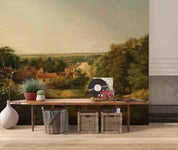3D House Field Farmer Tree Oil Painting Wall Mural Wallpaper GD 4421- Jess Art Decoration