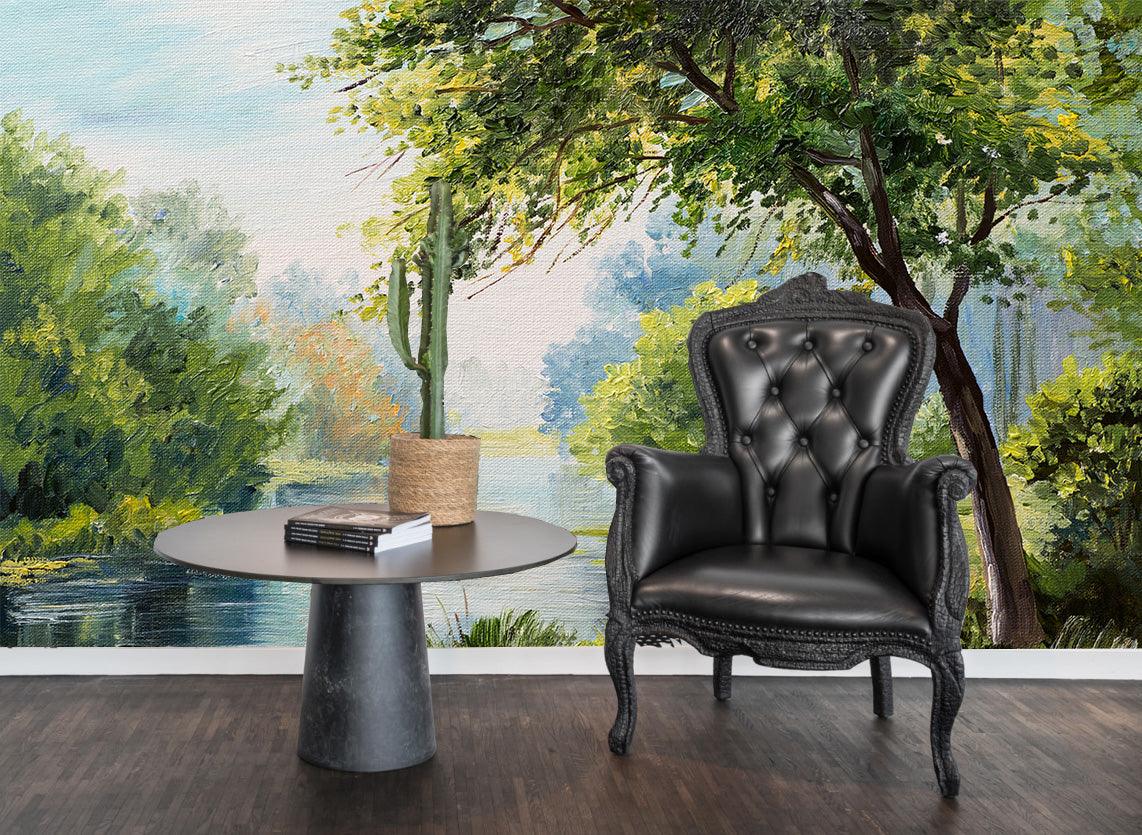 3D Oil Painting Countryside Landscape Wall Mural Wallpaper 41- Jess Art Decoration