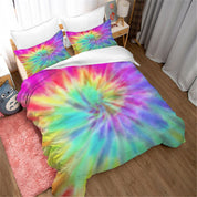 3D Color Tie Dye Quilt Cover Set Bedding Set Duvet Cover Pillowcases 104- Jess Art Decoration