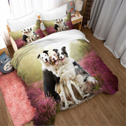 3D Cute Animal Dog Quilt Cover Set Bedding Set Duvet Cover Pillowcases 145- Jess Art Decoration