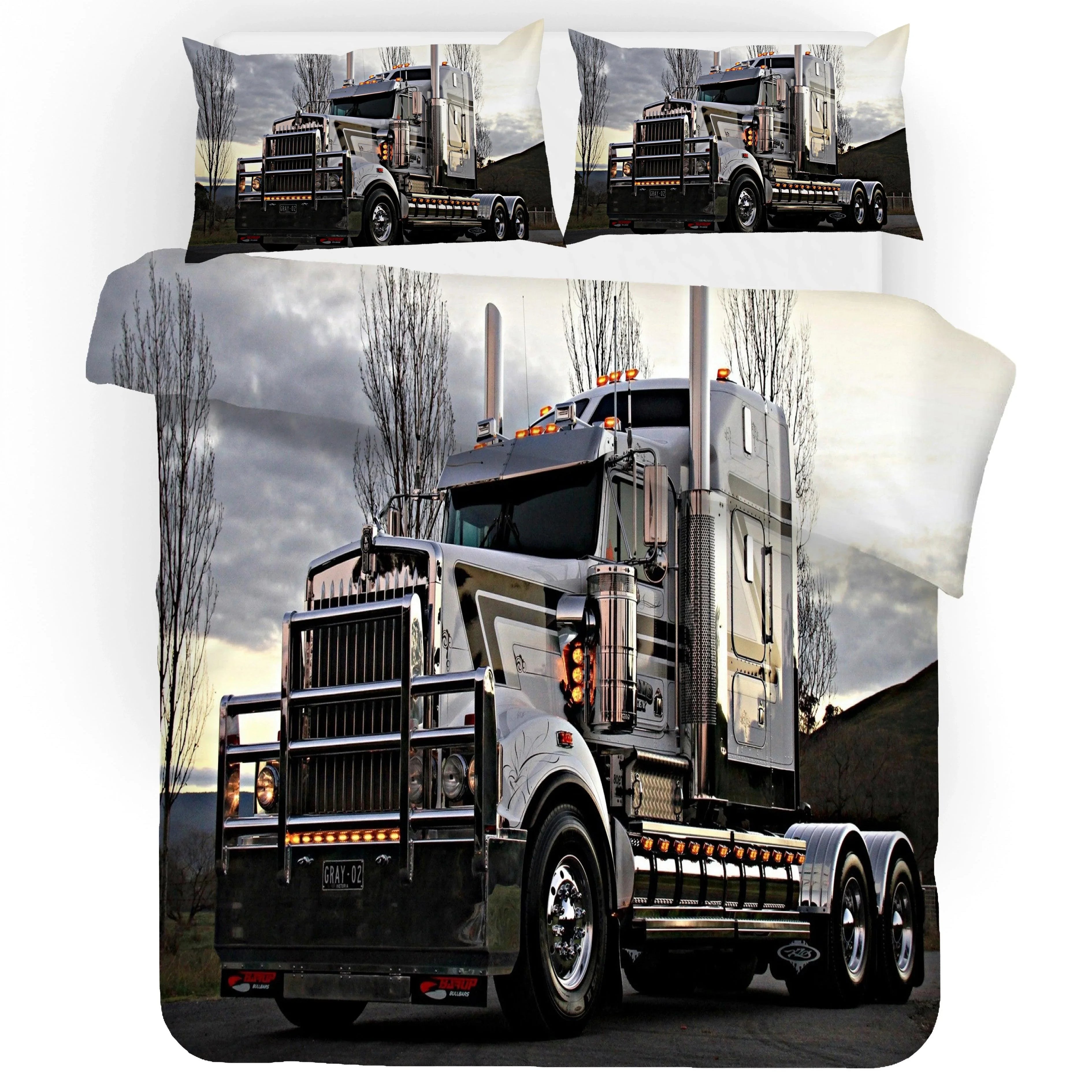 3D Truck Quilt Cover Set Bedding Set Duvet Cover Pillowcases WJ 1665- Jess Art Decoration