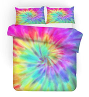 3D Color Tie Dye Quilt Cover Set Bedding Set Duvet Cover Pillowcases 104- Jess Art Decoration
