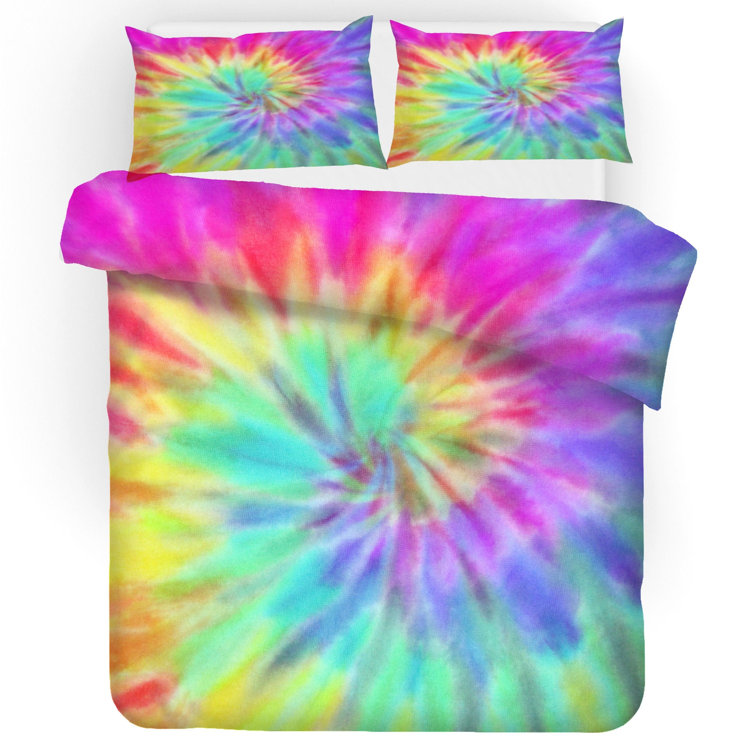 3D Color Tie Dye Quilt Cover Set Bedding Set Duvet Cover Pillowcases 104- Jess Art Decoration
