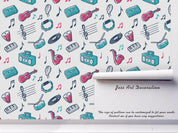 3D Colorful Musical Instrument Wall Mural Wallpaper 21- Jess Art Decoration