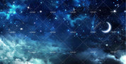 3D Night Sky Star Moon Wall Mural Wallpaper LQH 127- Jess Art Decoration