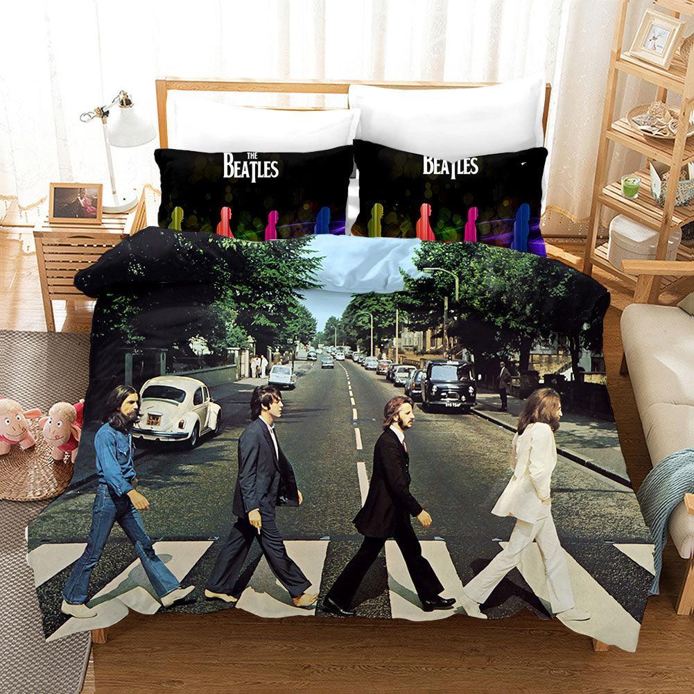 3D Band The Beatles Quilt Cover Set Bedding Set Pillowcases 59- Jess Art Decoration