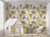 3D Cartoon Cute Mouse Star Moon Wall Mural Wallpaper GD 685- Jess Art Decoration