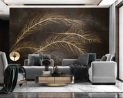 3D Vintage Feather Pattern Wall Mural Wallpaper GD 818- Jess Art Decoration