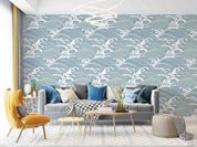 3D Vintage Wave Pattern Wall Mural Wallpaper GD 2566- Jess Art Decoration