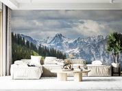 3D Snow Mountain Peak Forest Landscape Wall Mural Wallpaper GD 637- Jess Art Decoration