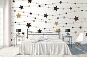 3D Black White  Star Line Wall Mural Wallpaper 19- Jess Art Decoration