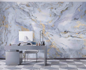 3D Abstract White Marble Texture Wall Mural Wallpaper GD 1078- Jess Art Decoration