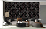 3D Abstract Geometric Cube Black Pattern Wall Mural Wallpaper GD 459- Jess Art Decoration
