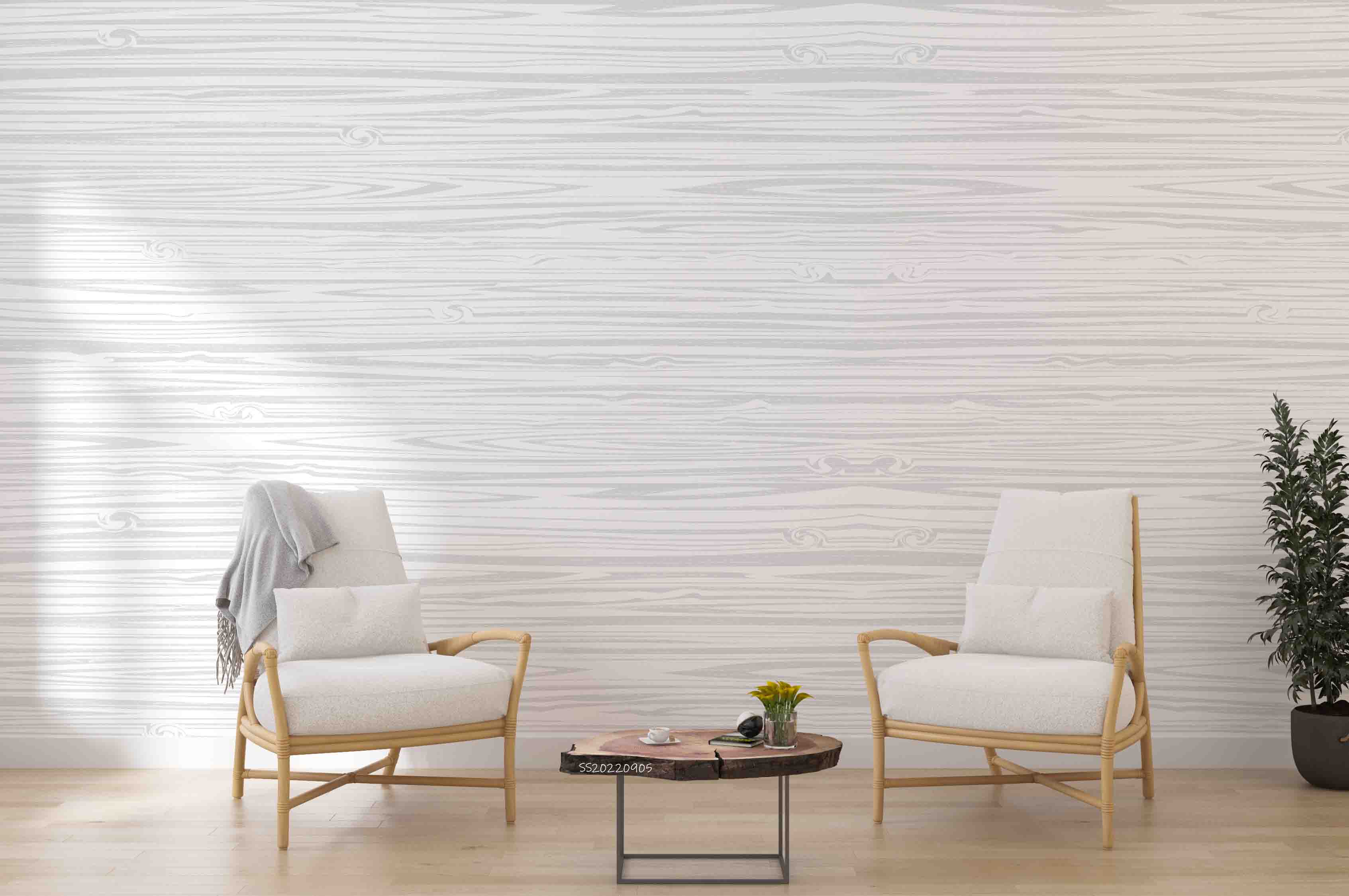 3D Vintage White Wooden Board Texture Wall Mural Wallpaper GD 2620- Jess Art Decoration