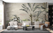 3D Vintage Tropical Plant Leaves Wall Mural Wallpaper GD 760- Jess Art Decoration