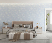 3D Fresh Floral Blue Background Wall Mural Wallpaper GD 1221- Jess Art Decoration