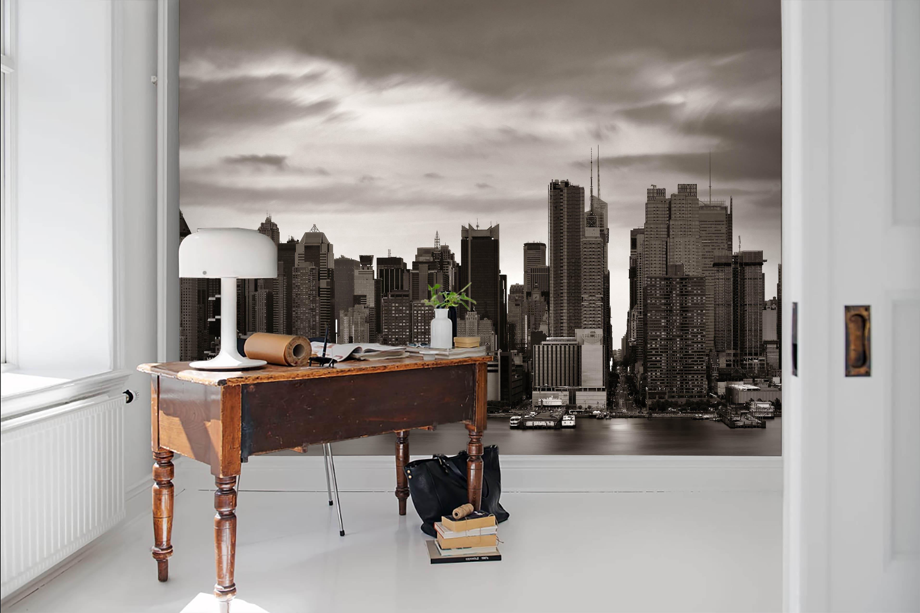 3D Black White City Wall Mural Wallpaper 50- Jess Art Decoration