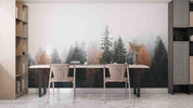 3D Autumn Forest Misty Landscape Wall Mural Wallpaper GD 1016- Jess Art Decoration