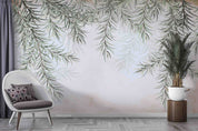 3D Vintage Green Leaf Background Wall Mural Wallpaper GD 822- Jess Art Decoration