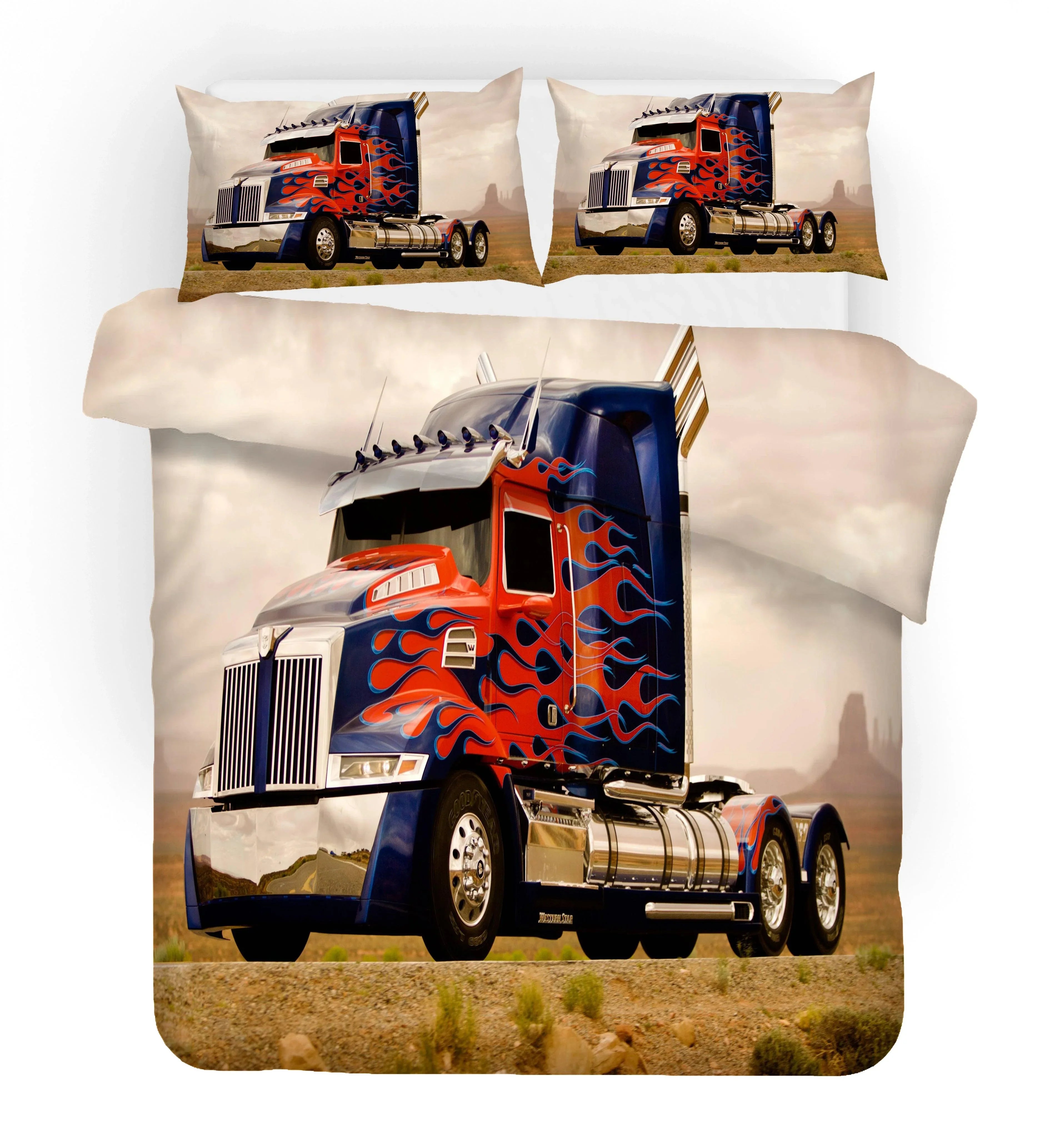3D Truck Quilt Cover Set Bedding Set Duvet Cover Pillowcases WJ 1666- Jess Art Decoration