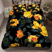 3D Yellow Rose Quilt Cover Set Bedding Set Pillowcases 60- Jess Art Decoration