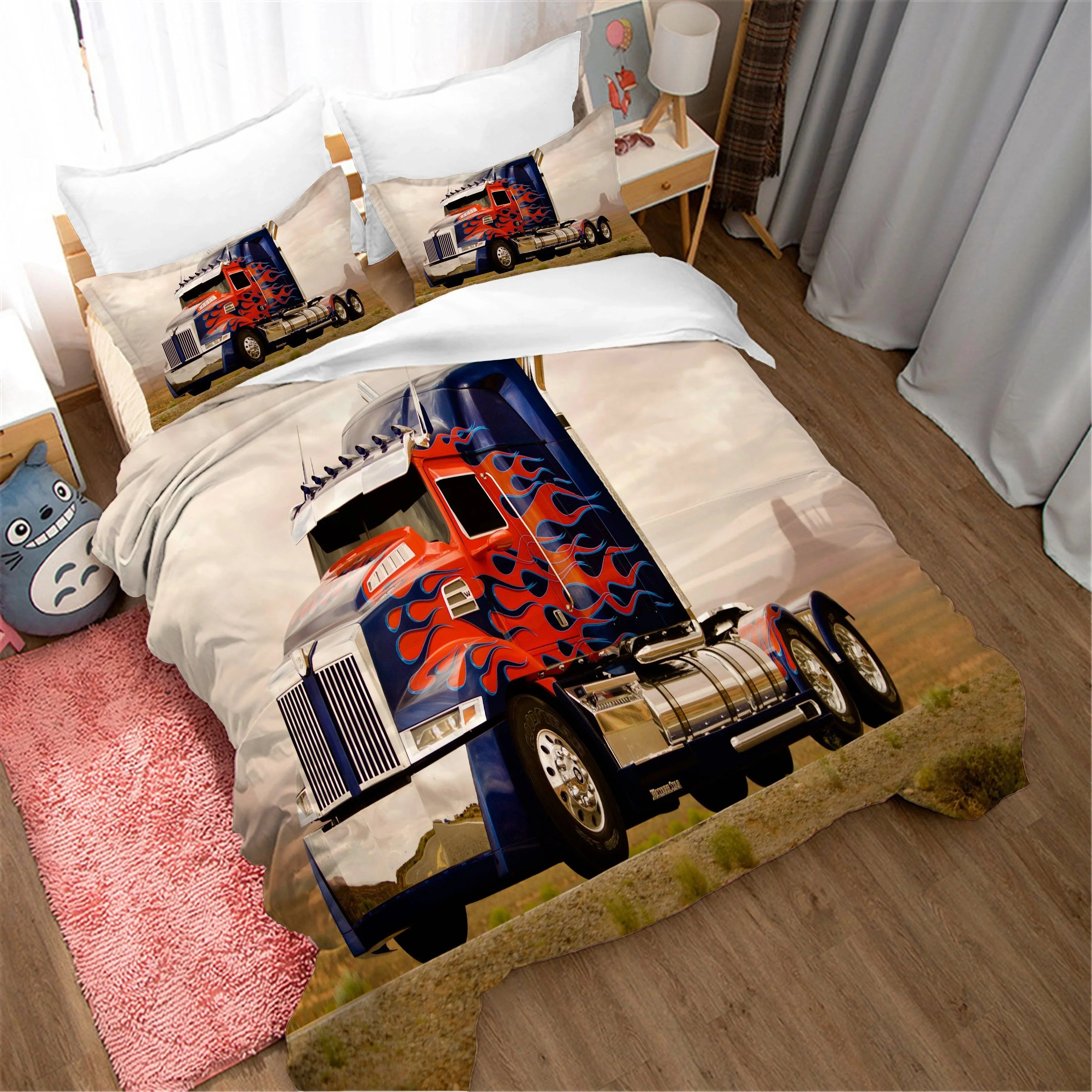 3D Truck Quilt Cover Set Bedding Set Duvet Cover Pillowcases WJ 1666- Jess Art Decoration