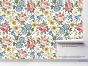 3D Hand Drawn Color Rose Floral Wall Mural Wallpaper LQH 85- Jess Art Decoration