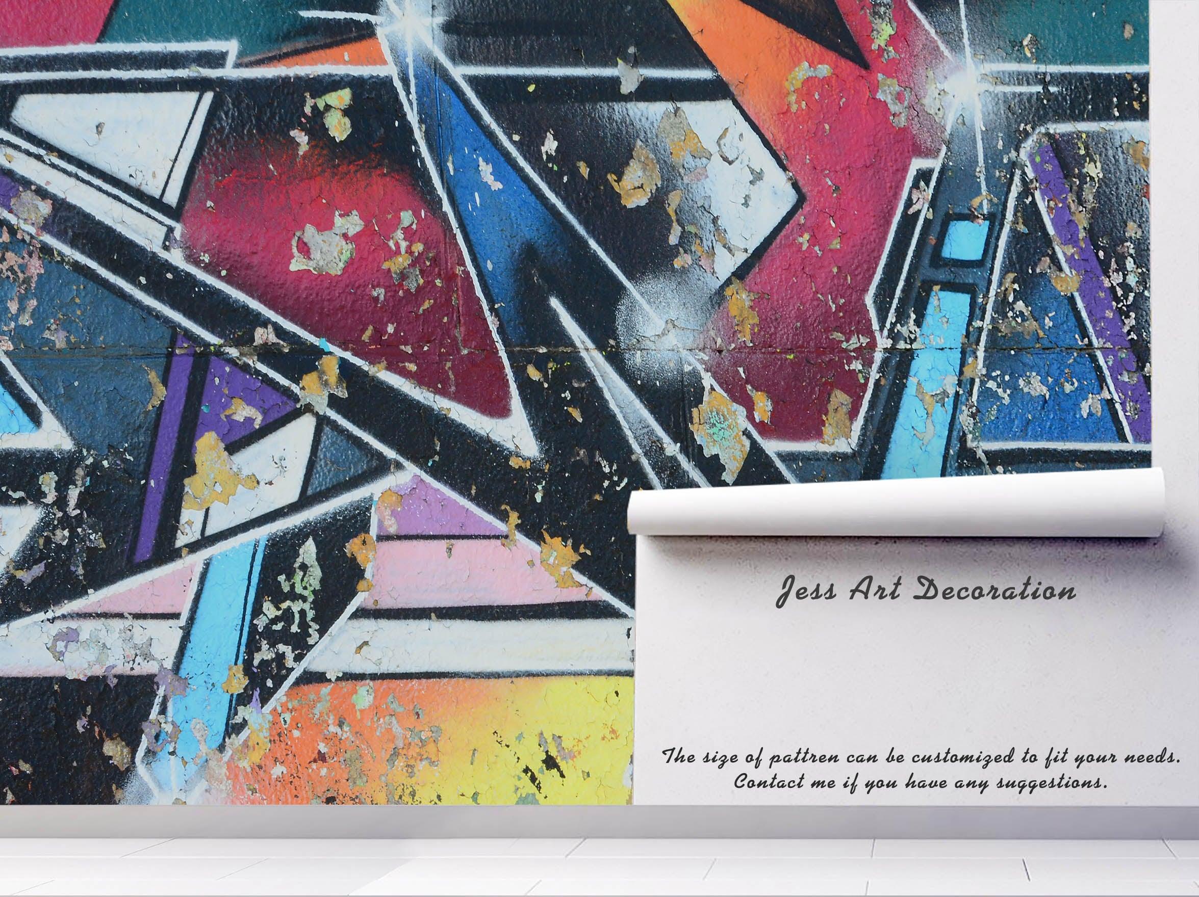 3D Abstract Blue Mottled Graffiti Wall Mural Wallpaper 41- Jess Art Decoration