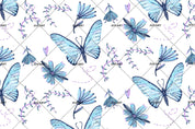 3D Blue Butterfly Wall Mural Wallpaper 148- Jess Art Decoration