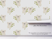 3D Cartoon Koala Bamboo Wall Mural Wallpaper A170 LQH- Jess Art Decoration