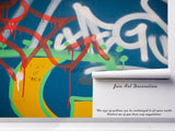 3D Abstract Graffiti Wall Mural Wallpaper 18- Jess Art Decoration