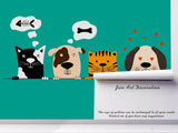 3D Cartoon Dogs Cats Wall Mural Wallpaper 20- Jess Art Decoration