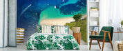 3D Blue Green Sea Beach Wall Mural Wallpaper 36- Jess Art Decoration