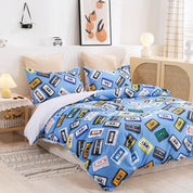 3D Cartoon Blue Tape Quilt Cover Set Bedding Set Duvet Cover Pillowcases 428- Jess Art Decoration