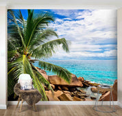 3D Tropical Plant Beach Wall Mural Wallpaper 29- Jess Art Decoration